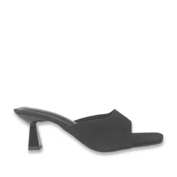 Mochi Women's Black Casual Sandals image 3