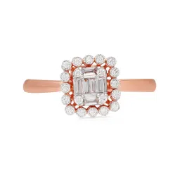 Malabar Gold and Diamonds 18k Rose Gold Diamond Ring image 3