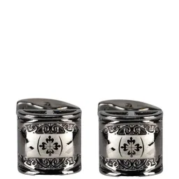 Raymond Multicolor Embroidered Tie with Cufflink and Pocket Square image 3