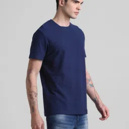 Jack & Jones Mood Indigo Cotton Slim Fit T-Shirt image 3