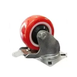 SUWAS TROLLEY STORE 4x2 Inch 125 Kg PU Swivel with Brake Castor Wheel 4x2-125-BR-PU-picture-46