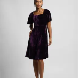 Forever 21 Purple Regular Fit A Line Dress-picture-25