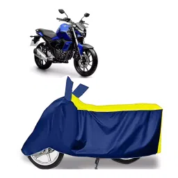 Auto Pearl Two Wheeler Cover for Yamaha FZ S FI New BS6 - Yellow, Blue-picture-21