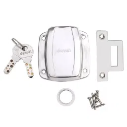 Dorset Secura Wardrobe Lock 22 mm Bright Nickel Finish Zinc, AL400SS-picture-26