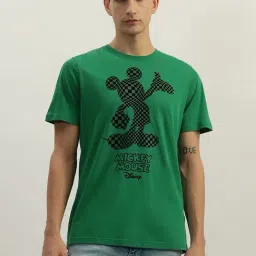 Antony Morato Green Cotton Regular Fit Printed T-Shirt-picture-28