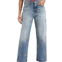 TOMMY HILFIGER Blue Cotton Solid Jeans-picture-30