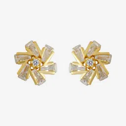 Kushal's Fashion Jewellery White Gold Polished Silver Earring for Women-picture-10