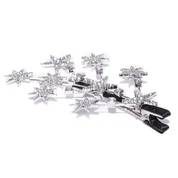 SHREEWATCHES Women Set of 2 Embellished Alligator Hair Clip image 4