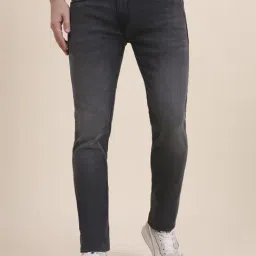 JadeBlue Mid Grey Cotton Solid Skinny Fit Jeans-picture-34