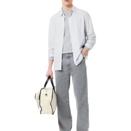 Lacoste Blue Washed Effect Denim Jeans image 5