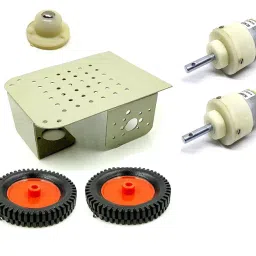 Invento 2 Wheel Car Kit Metal Chassis 130x105x45mm-picture-36