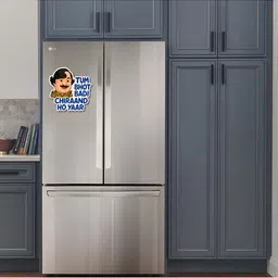 GIFTODAY White & Blue Printed Decorative Magnets image 5