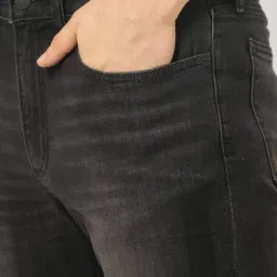 GAP Dark Grey Slim Fit Solid Jeans image 5