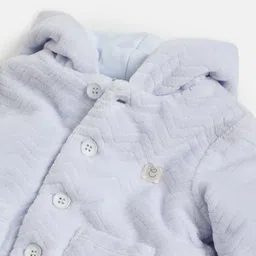 Chicco Boys Lightweight Quilted Hooded Jacket with Embroidered image 4