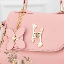 StyleCast Women Floral Crossbody Embroidered Satchel Bag image 2