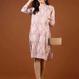V-Mart Women Printed Thread Work Kurta image 3