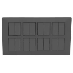 HOSPER PremiumGrey Series Flat Switch 16 Module 10x6 inch, RCP10-picture-15