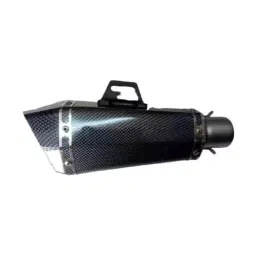RA Accessories Black Wide Mouth Printed Silencer Exhaust for Bajaj KB 125-picture-15
