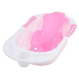 Maanit Plastic Bath Tub for baby with Toddler Sling Seat Pink-picture-18