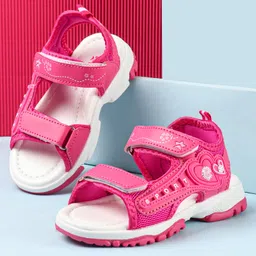 Cute Walk by Babyhug Velcro Closure Sandals - Fuchsia-picture-23
