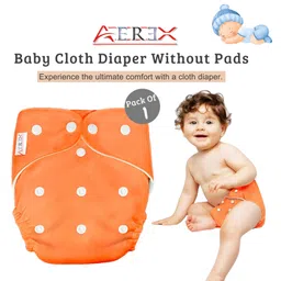 AEREX Reusable Cloth Diapers For Baby 6 Months to 3 Years Without Insert Pads Leak Proof Washable Diapers For New Born Babies Adjustable Pocket Cloth Diaper Nappies (Multicolor, Pack of 1) image 1