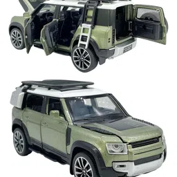 Magicwand 1:32 Scale Die-Cast Defender Guards Metal Car with Openable Doors,Pull Back Action,Blinking Lights Pack of 1 Colors as Per Stock-picture-10
