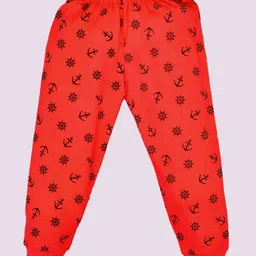 Kiwi Cotton Knit Anchor Printed Lounge Pant - Red-picture-30