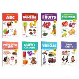 My First Book of ABC, Numbers, Fruits and more books (ENG-HINDI) : Fun Learning for Kids, Preschool Learning Book, First Educational Book | Set of 8 Books-image-72