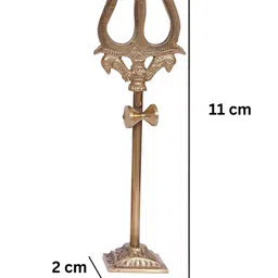 DARIDRA BHANJAN Black & Yellow Shivling Pooja Set with Trishul image 3