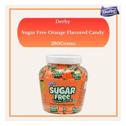 Derby Sugar Free Candy Jar Combo of Orange Strawberry Kacha Kairy Mint & Mango Flavored Candies Pack of 5 image 2