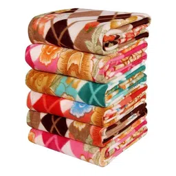bsb home Multicoloured Floral AC Room 120 GSM Single Bed Blanket-image-38
