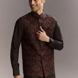 KALKI Fashion Men Regular Kurta with Trousers image 5