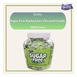 Derby Sugar Free Candy Jar Combo of Orange Strawberry Kacha Kairy Mint & Mango Flavored Candies Pack of 5 image 4
