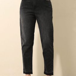 U.S. Polo Assn. Women High-Rise Light Fade Stretchable Mom Fit Cropped Jeans-picture-19