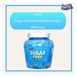 Derby Sugar Free Candy Jar Combo of Orange Strawberry Kacha Kairy Mint & Mango Flavored Candies Pack of 5 image 5