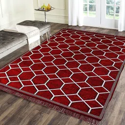 sparrow world Maroon Chenille Runner-picture-36