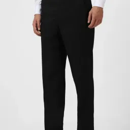 Van Heusen Black Regular Fit Trousers image 3