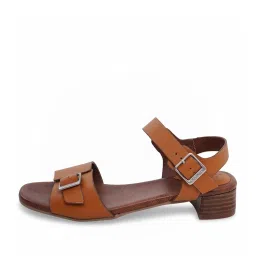 Kickers Women's BUCIDI-IN Tan Ankle Strap Sandals image 3