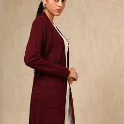 Soch Purple Acrylic Regular Fit Crochet Shrug image 3