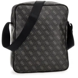 GUESS Dark Black VEZZOLA Printed Medium Cross Body Bag image 3