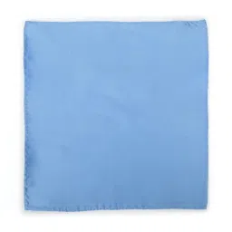 Van Heusen Blue Solid Pocket Square image 3