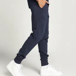 Puma Essentials Navy Slim Fit Joggers image 3