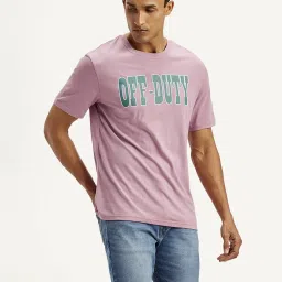 Levi's Purple Cotton Regular Fit Printed T-Shirt image 3