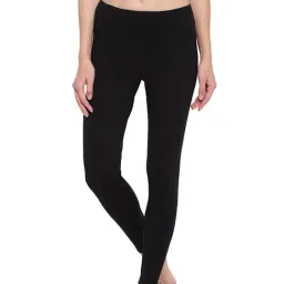 Enamor Jet Black Mid Rise Leggings-image-14