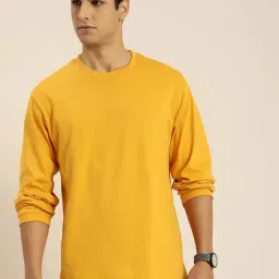 Difference of Opinion Yellow Cotton Loose Fit Oversized Crew T-Shirt-image-72