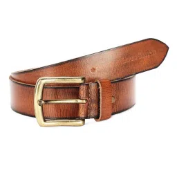Louis Stitch Tan Leather Casual Belt for Men image 3