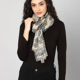 Aditi Wasan White Printed Stole-image-30