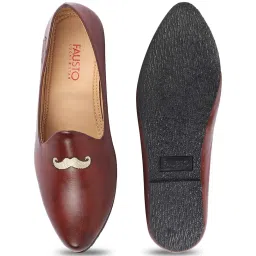 Fausto Men's Cherry Casual Juttis image 3