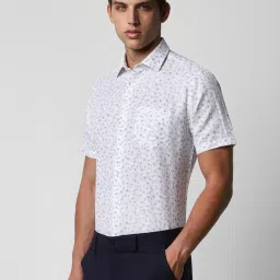 Van Heusen Grey Regular Fit Printed Shirts image 3
