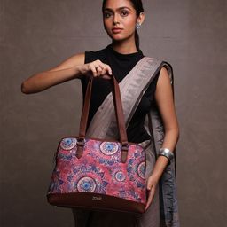 ZOUK Floral Printed Structured Shoulder Bag-picture-42